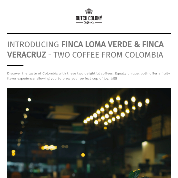 Introducing Two New Coffee Releases from Colombia 🇨🇴