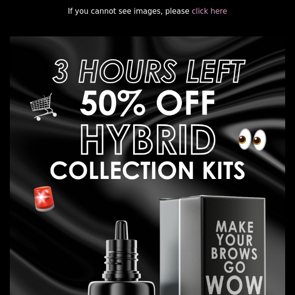 3 HOURS LEFT FOR 50% OFF HYBRID KITS...GO, GO, GO! 👀🏃‍♀️🚨