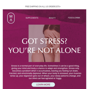 📣'New' Wellness Hub - Got Stress? You're Not Alone