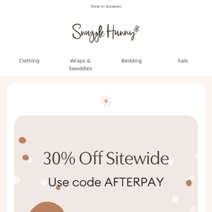 30% Off Ends Tonight | Afterpay Day 🎉