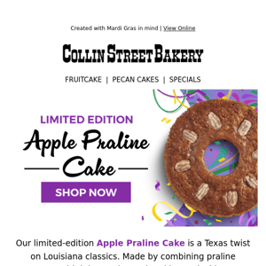 🎉 Introducing the NEW Apple Praline Cake 🎉