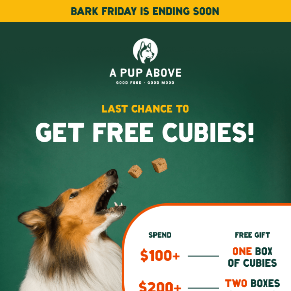 LAST CHANCE for free Cubies!