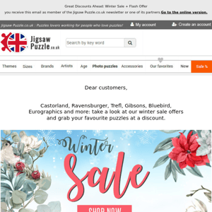 Great Discounts Ahead: Winter Sale + Flash Offer