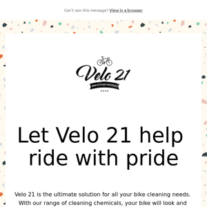 You could win your next order from Velo 21