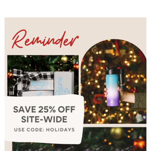 Don't Miss Our Christmas Sale: 25% Off Site-Wide! 🤩
