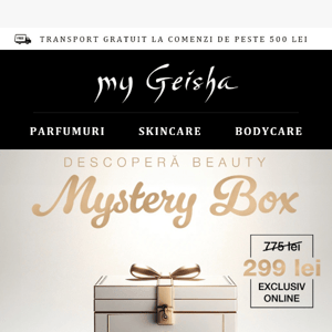 Ai aflat? E aici! Beauty Mystery Box!