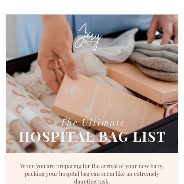 The Ultimate Hospital Bag Checklist 👜