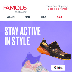 The whole family can step into Skechers fun