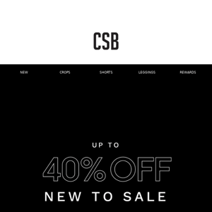 NEW TO SALE 💥 UP TO 40% OFF