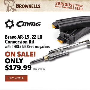 SAVE $50! CMMG "Bravo" AR .22 conversion kit