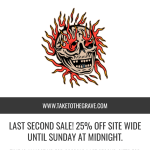 LAST SECOND SALE!