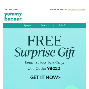 FREE Surprise Gift ($15 Value) 🎁 Today Only!