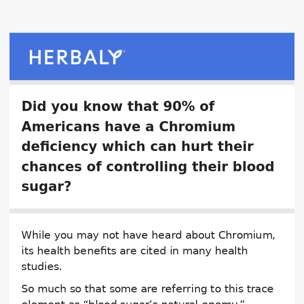 Finally get off the blood sugar rollercoaster