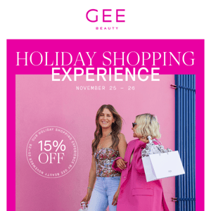 YOU'RE INVITED: Our Holiday Shopping Experience