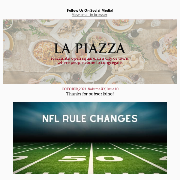 🏈 Gaetano's October Newsletter: Football Season, Pasta Meanings and Halloween Fun! 🎃