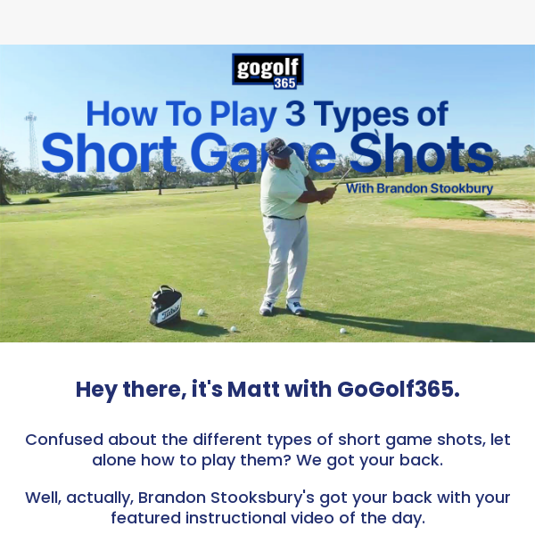 Master the short game with Brandon Stooksbury's guide!