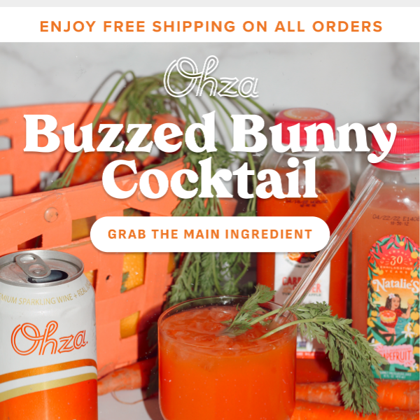 Try Our Buzzed Bunny Cocktail 🥕🐰