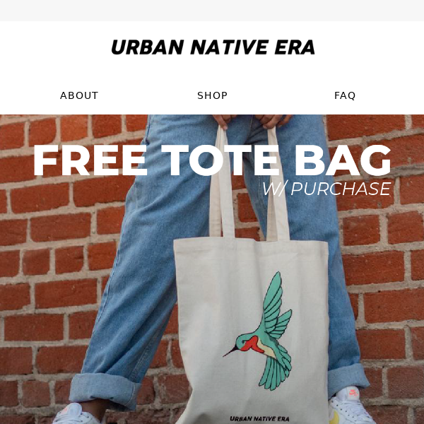 LAST CHANCE! FREE TOTE BAG W/ PURCHASE ENDS SOON