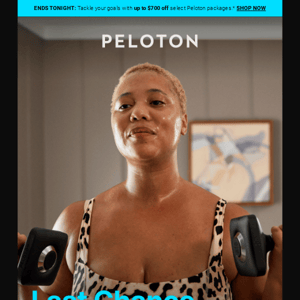 Last chance: Up to $700 off select Peloton packages