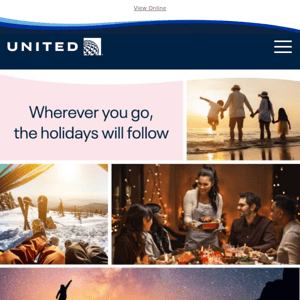 Happy holidays from United