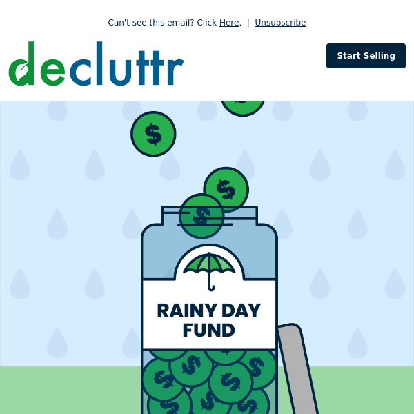 ☂️🤑 Saving for a rainy day? We can help!