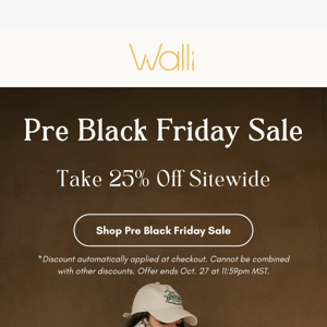 Surprise: Pre Black Friday Sale 😱