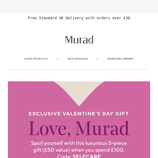 Happy Valentine's Day Murad, From Murad 💖