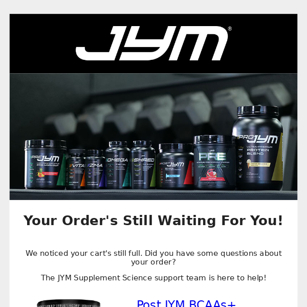 [TEAM JYM] Your cart is expiring 🛒