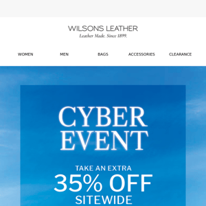 Shop The Cyber Event: 35% Off Everything