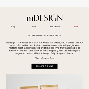 Experience the new mDesign: Fresh and Updated!