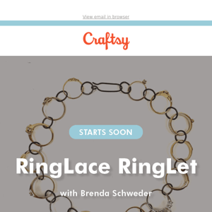 We’re going LIVE soon to create jewelry with Brenda Schweder.