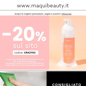 🤩 Scopri come ottenere il -20% da Maquibeauty! 🤩