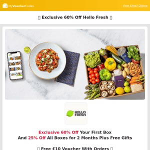 HelloFresh Exclusive 60% Off 🍽️