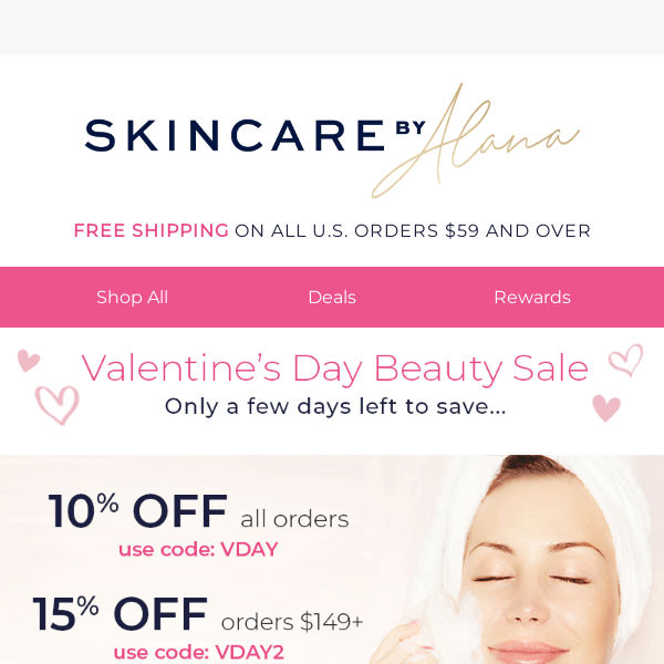 Skincare & Beauty Valentines SALE Ends Soon!