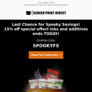 15% Off Ends TODAY! 🎃