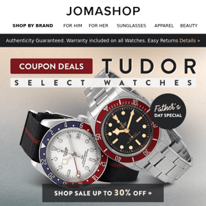 Coupons Added 🎟️ TUDOR WATCHES