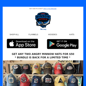 🧢 It's baaaack: Two Hats for $50 🧢
