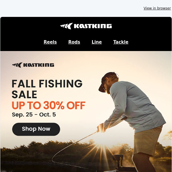 🍁 Fall Fishing Sale! Up to 30% Off - Shop Now! 🎣