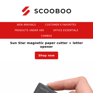 2-in-1 Cutter & Letter Opener!