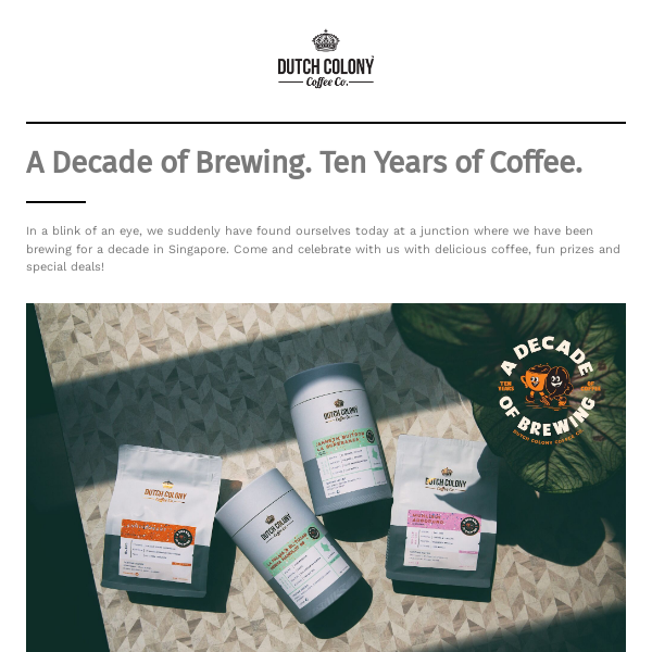 A Decade of Brewing, Ten Years of Coffee 🎂
