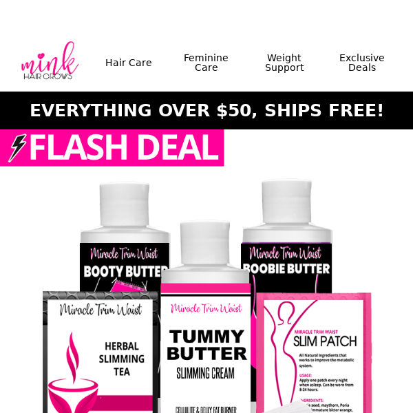 ⚡ FLASH DEAL: 7-Day Slimming Trial Kit $45