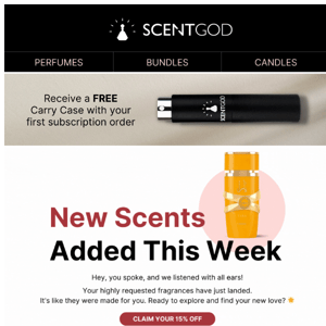 💖 Your Wish, Our Command: New Scents Alert! 🎉