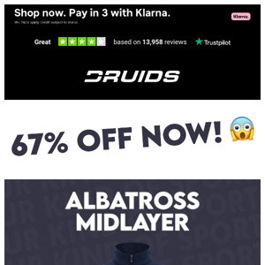 IT’S ONLY £17.99? ALBATROSS MIDLAYER - 67% OFF NOW! 😱