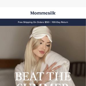 Beat the summer heat- 22 Momme self-cooling silk