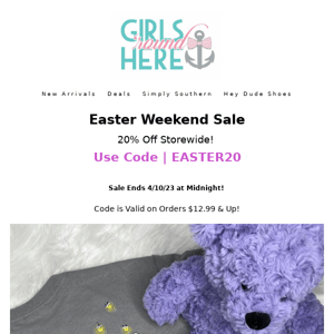 🐰 Hop on down for 20% off!