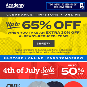 Up to 65% Off Clearance | Shop Now!