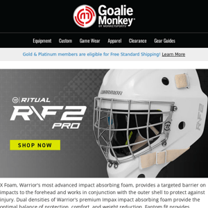 Guard the Goal in Style and Confidence with Ritual R/F2 Goalie Masks