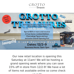 New Retail Location Grand Opening Week