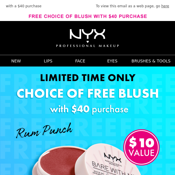 NYX Cosmetics Coupon Codes → 60 off (17 Active) July 2022