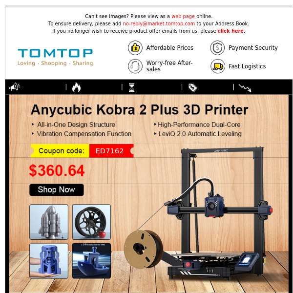 Anycubic Kobra 3D Printer on Sale with coupon! Limited Quantity, First Come First Served!⏰